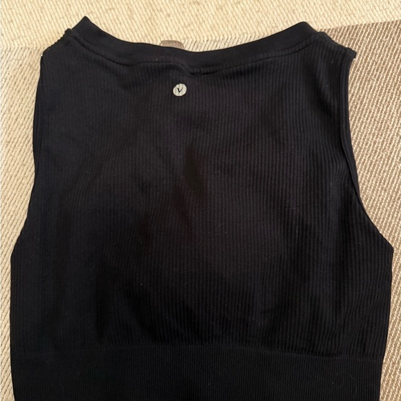 Velocity Black Tank Top with Front Zipper - Picture 4 of 4